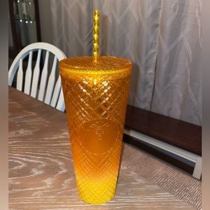 Ombré Orange Starbucks cup
